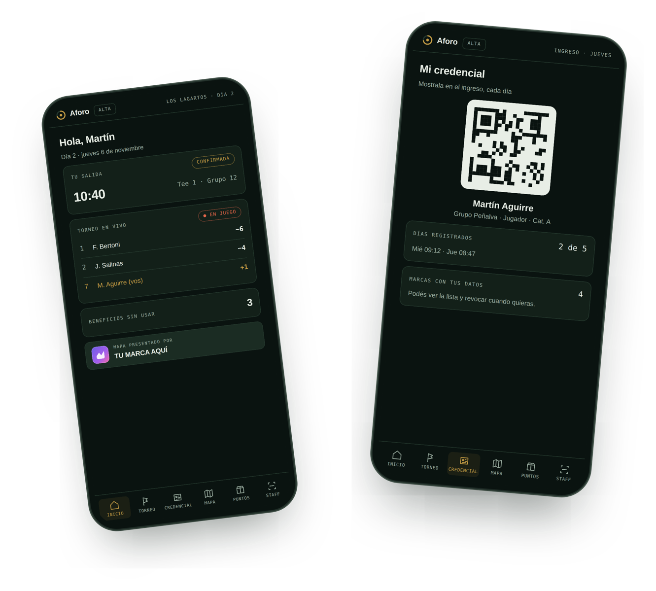 La app oficial de la Copa Tailhade, sobre la plataforma AFORO
